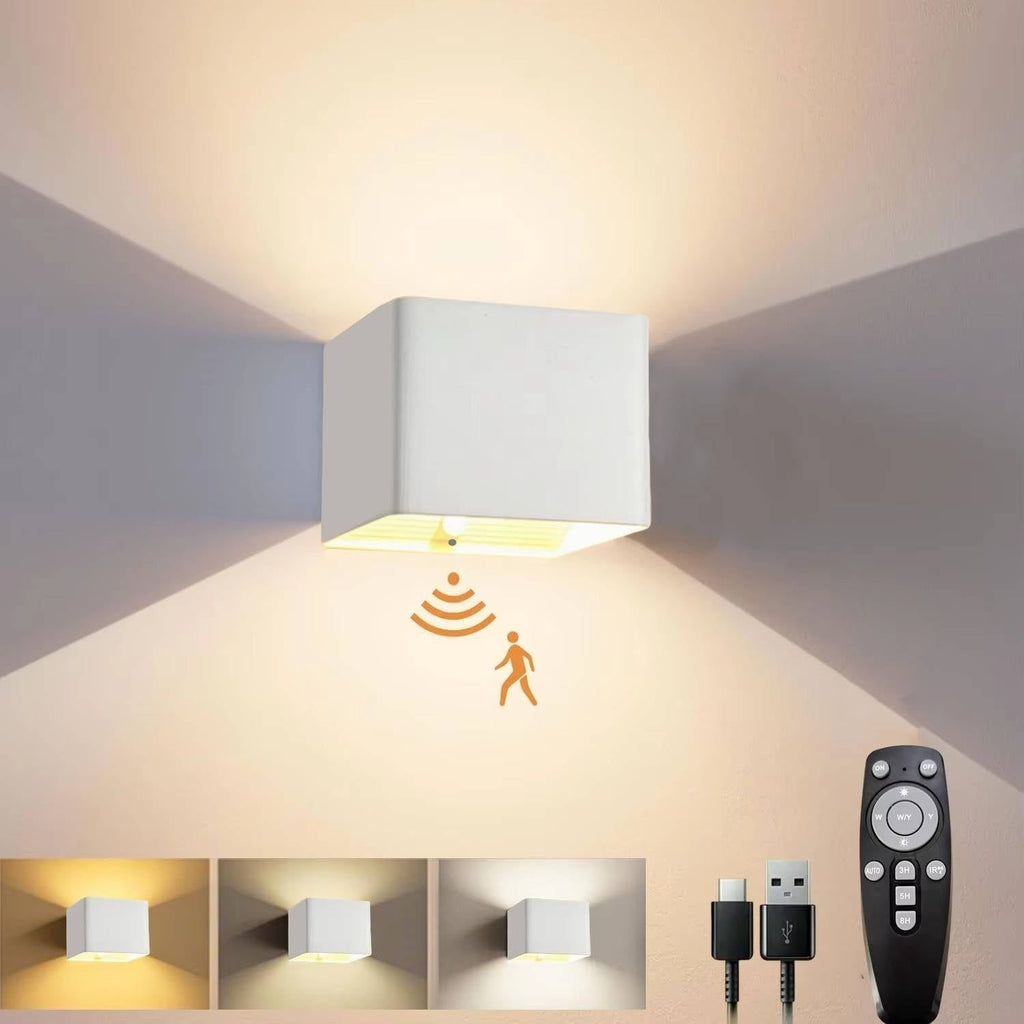 Rechargeable Wall Sconce with Motion Sensor Remote Control and Dimmable LED Lighting - Image 8