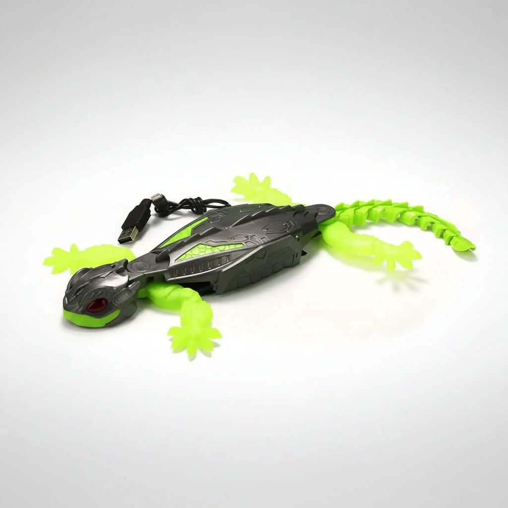 Remote Control Spider Toy with Wall Climbing Function LED Eyes and Segmented Legs - Image 1
