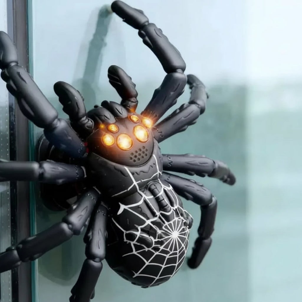 Remote Control Spider Toy with Wall Climbing Function LED Eyes and Segmented Legs - Image 2