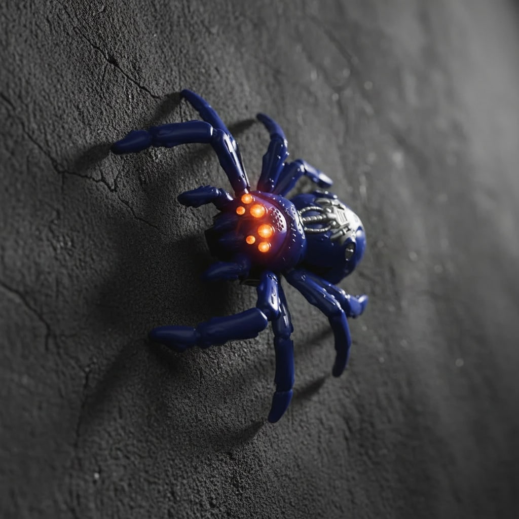 Remote Control Spider Toy with Wall Climbing Function LED Eyes and Segmented Legs - Image 6