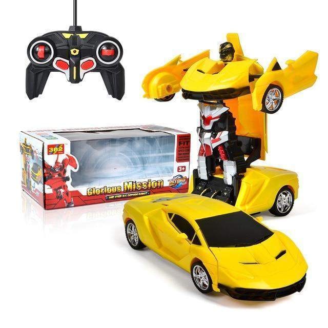 Remote Control Transformer Car with LED Lights and Sound Effects - Image 11