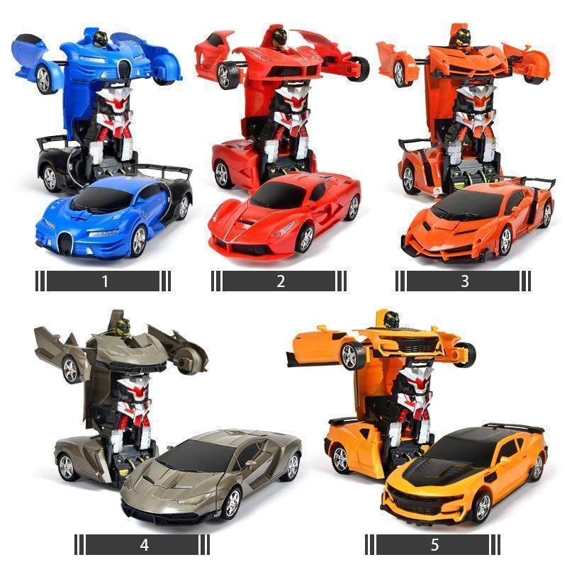 Remote Control Transformer Car with LED Lights and Sound Effects - Image 2