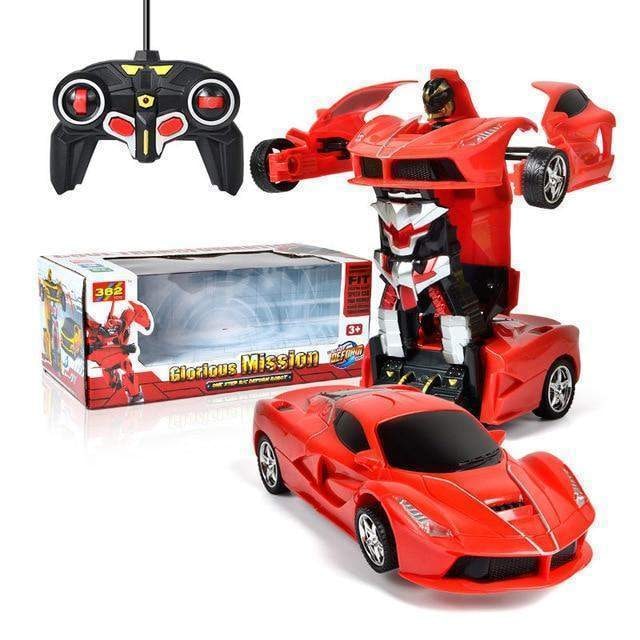 Remote Control Transformer Car with LED Lights and Sound Effects - Image 6