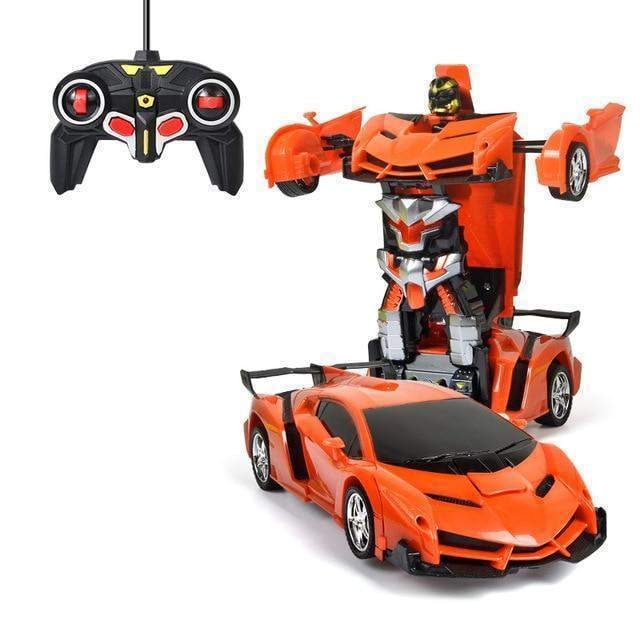 Remote Control Transformer Car with LED Lights and Sound Effects - Image 7