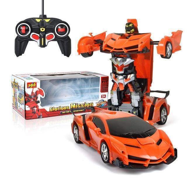 Remote Control Transformer Car with LED Lights and Sound Effects - Image 8