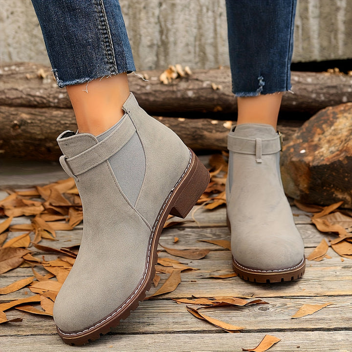 Women's Buckle Chelsea Ankle Boots