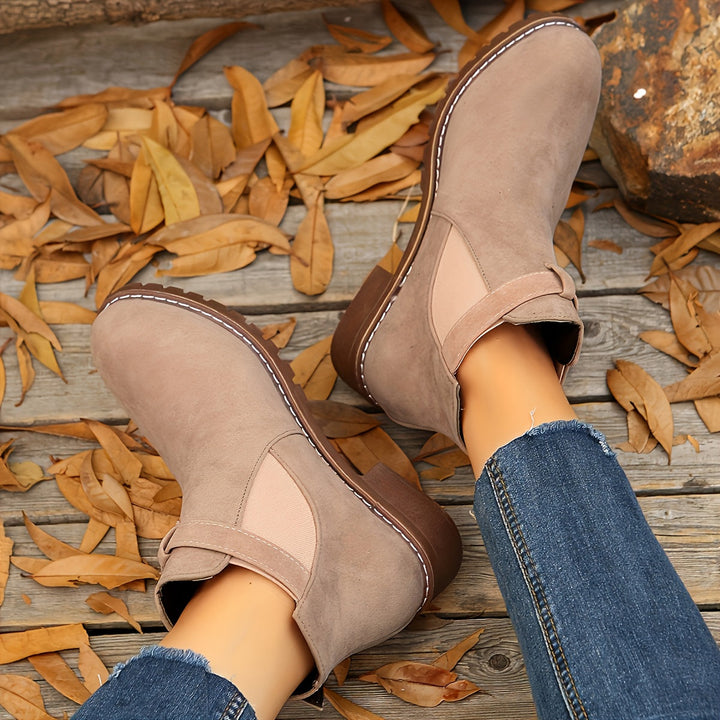 Women's Buckle Chelsea Ankle Boots