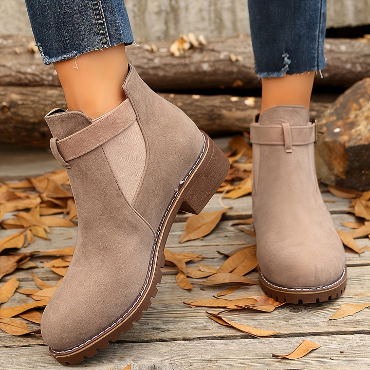 Women's Buckle Chelsea Ankle Boots