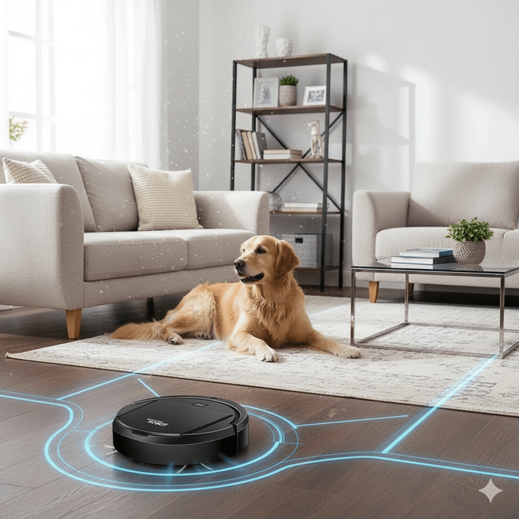 Robot Vacuum Cleaner with Automatic Smart Navigation and Hepa Filtration for Pet Hair - Image 4