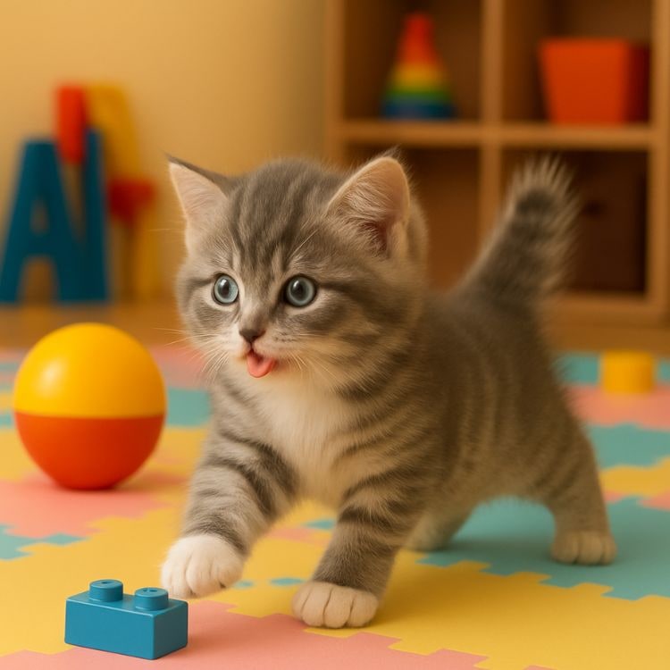 Robotic Toy Cat with Walking Tail Wagging and Interactive Meowing Sounds - Image 3