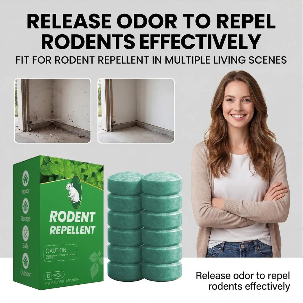 Rodent Repellent and Mouse Deterrent Tablets with Natural Peppermint Oil 12-Pack - Image 5