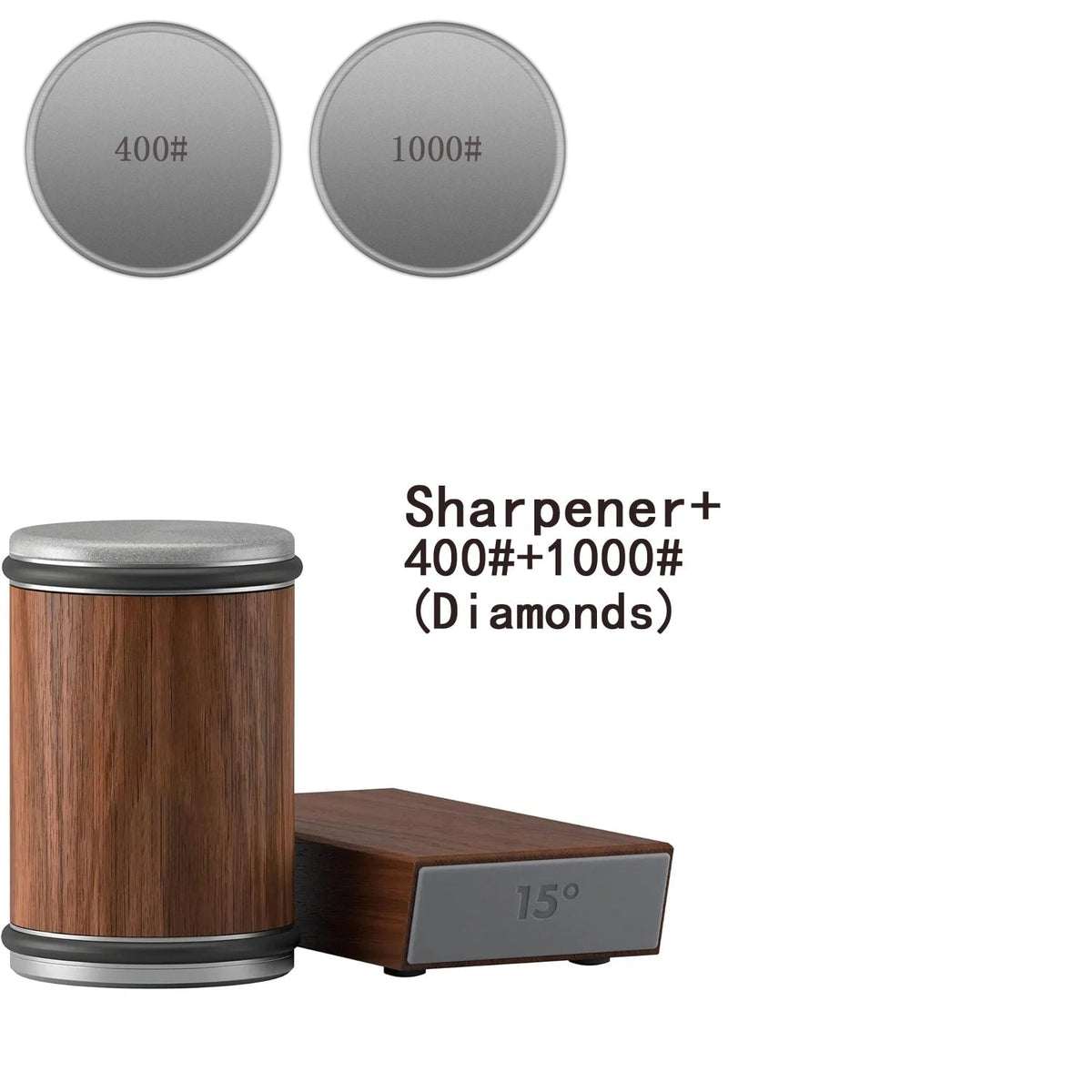 Rolling Knife Sharpener with Diamond Abrasive Wheels and Magnetic Angle Guide - Image 48