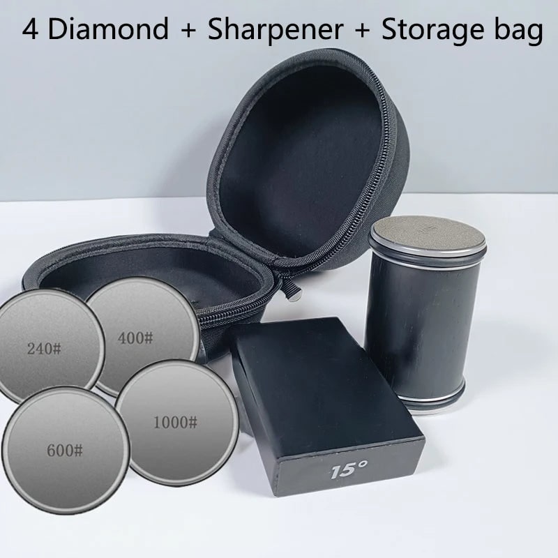 Rolling Knife Sharpener with Diamond Abrasive Wheels and Magnetic Angle Guide - Image 53
