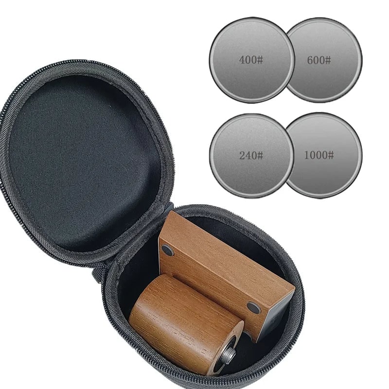 Rolling Knife Sharpener with Diamond Abrasive Wheels and Magnetic Angle Guide - Image 54