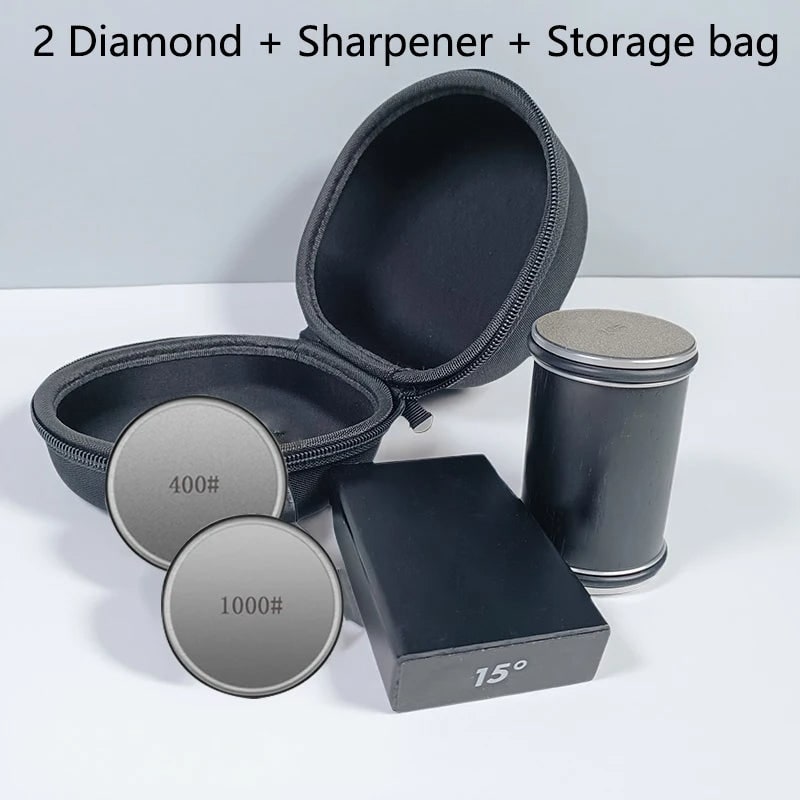 Rolling Knife Sharpener with Diamond Abrasive Wheels and Magnetic Angle Guide - Image 56