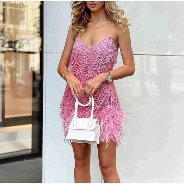 Sequined Mini Summer Dress