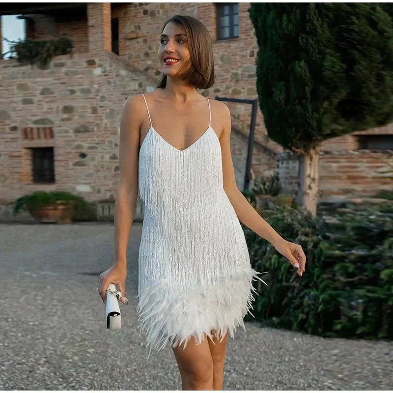 Sequined Mini Summer Dress