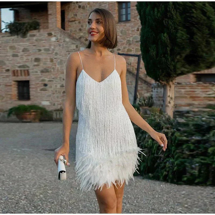 Sequined Mini Summer Dress