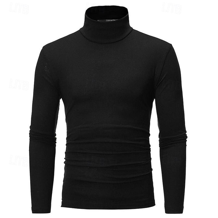Men's Long Sleeve Turtleneck Shirt