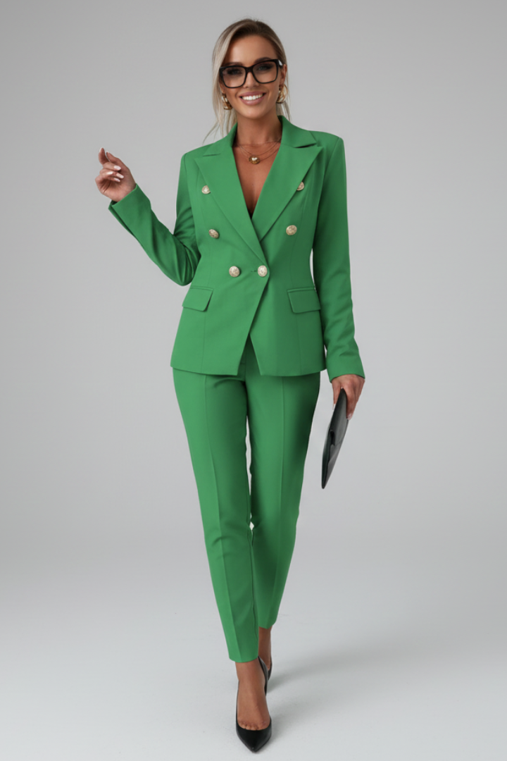 Women's Double-Breasted Suit Set