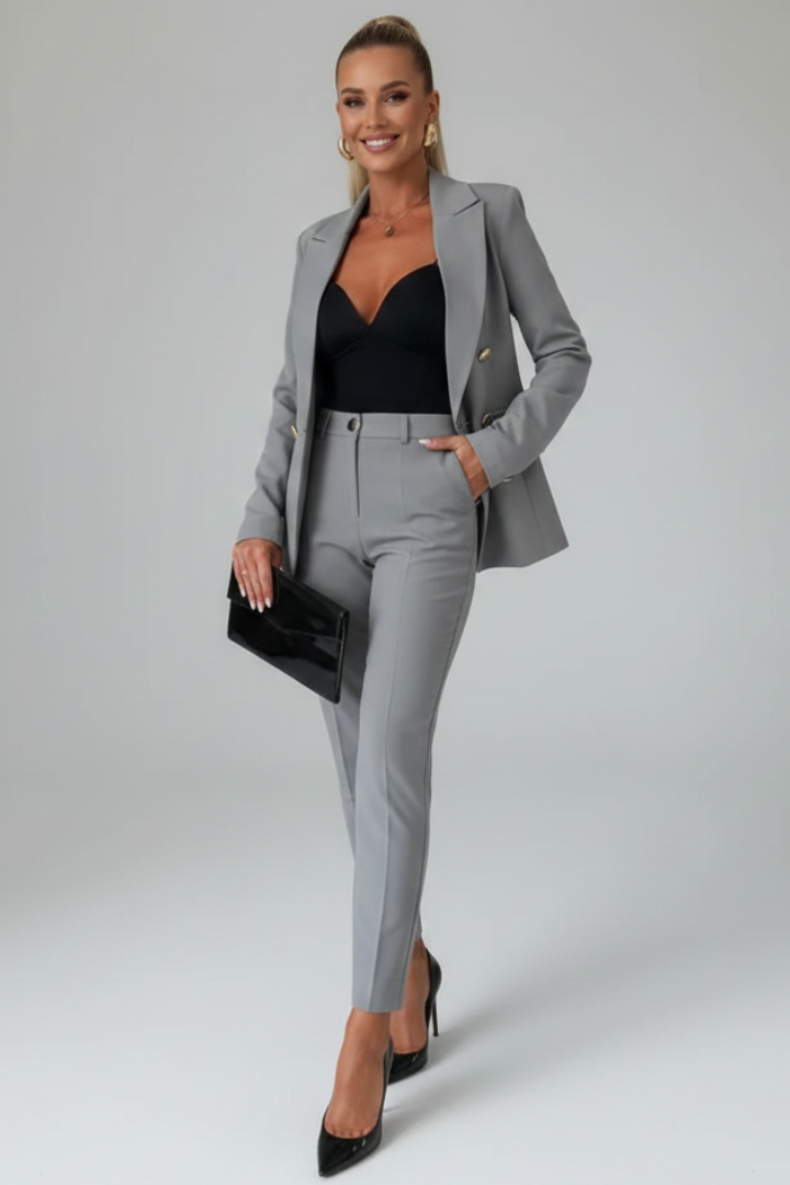 Women's Double-Breasted Suit Set