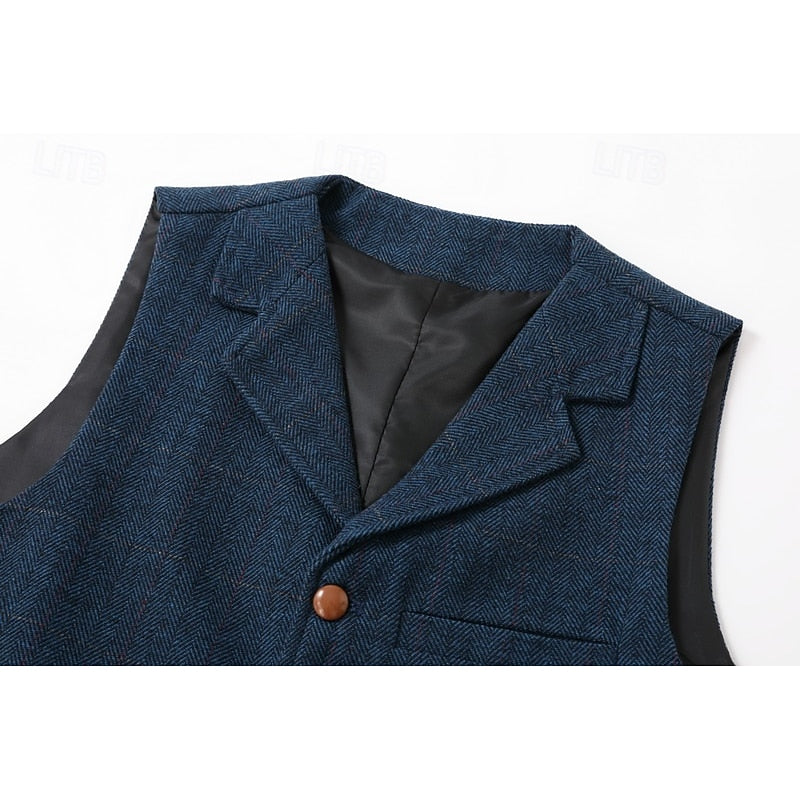 Men's Herringbone Waistcoat