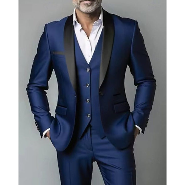 Men's Shawl Lapel Three Piece Suit