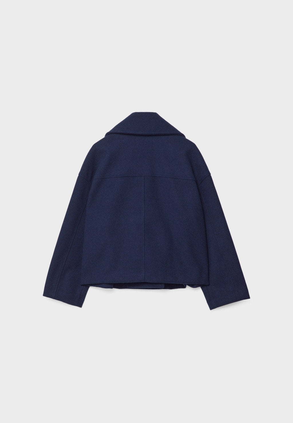 Manteau court croisé pour femme avec revers