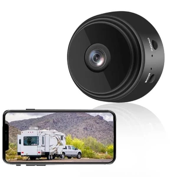 Small Wireless Security Camera with Magnetic Mount and Night Vision for Exterior Surveillance - Image 1