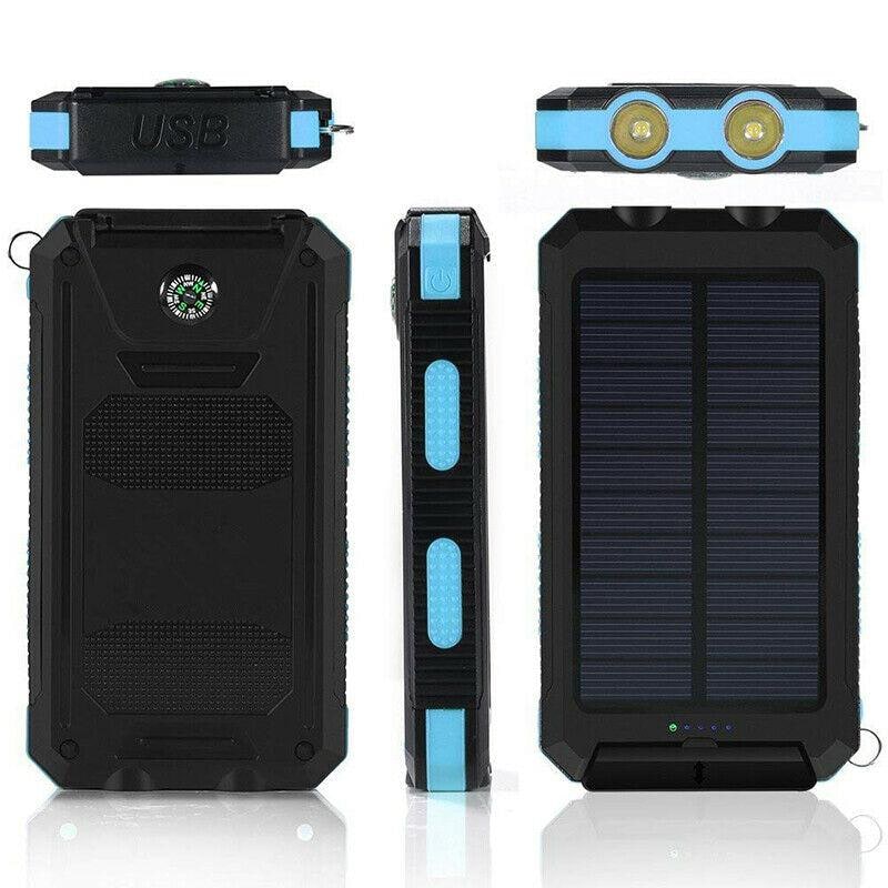 Solar Portable Charger Power Bank with Dual USB 20000mah High Capacity and Flashlights - Image 10