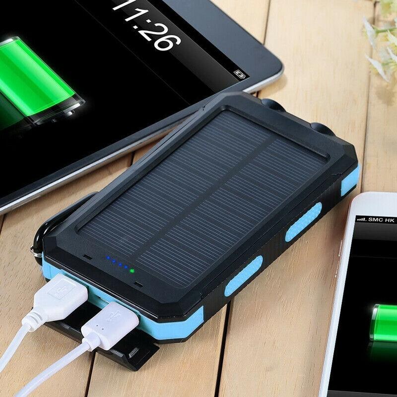Solar Portable Charger Power Bank with Dual USB 20000mah High Capacity and Flashlights - Image 11