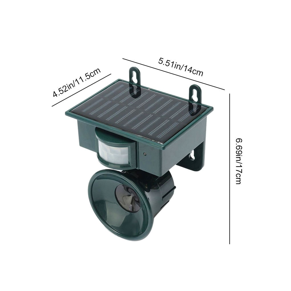 Solar Powered Motion Activated Ultrasonic Bird Deterrent with Adjustable Frequency - Image 14