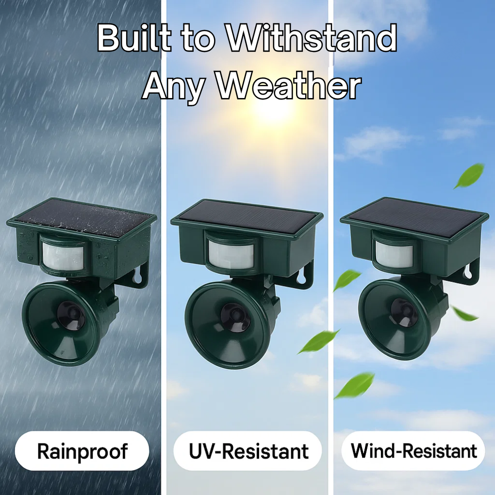 Solar Powered Motion Activated Ultrasonic Bird Deterrent with Adjustable Frequency - Image 6