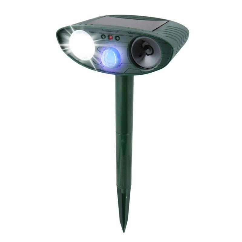 Solar Powered Ultrasonic Mouse Repellent with LED Flashing Light and Motion Sensor for Garden - Image 14