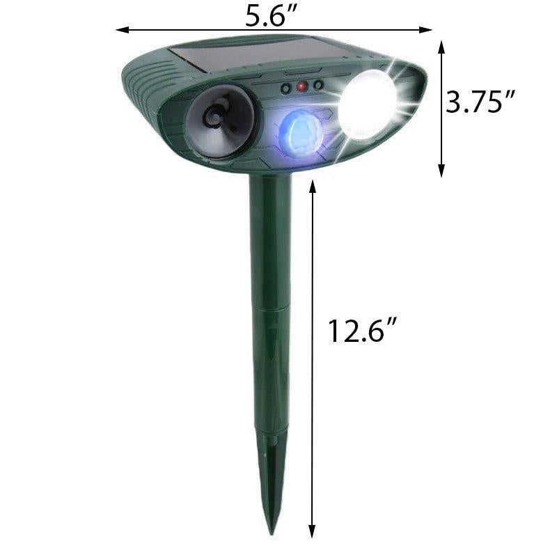 Solar Powered Ultrasonic Mouse Repellent with LED Flashing Light and Motion Sensor for Garden - Image 18