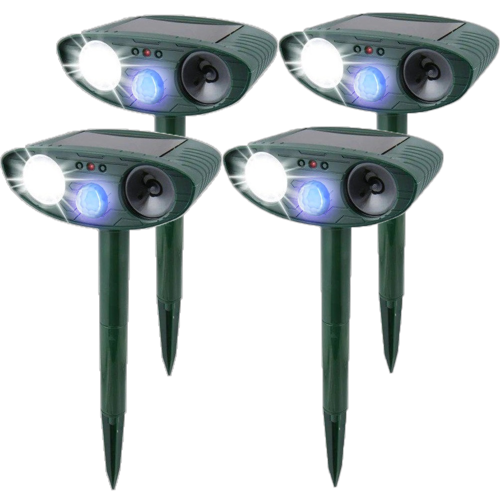 Solar Powered Ultrasonic Mouse Repellent with LED Flashing Light and Motion Sensor for Garden - Image 20