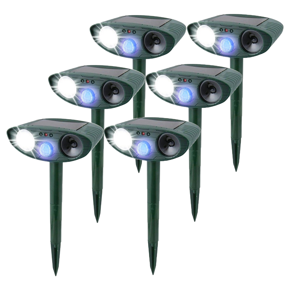 Solar Powered Ultrasonic Mouse Repellent with LED Flashing Light and Motion Sensor for Garden - Image 21