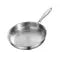 Stainless Steel Titanium Frying Pan with Hammered Interior and Glass Lid for Induction Cooktops - Image 6