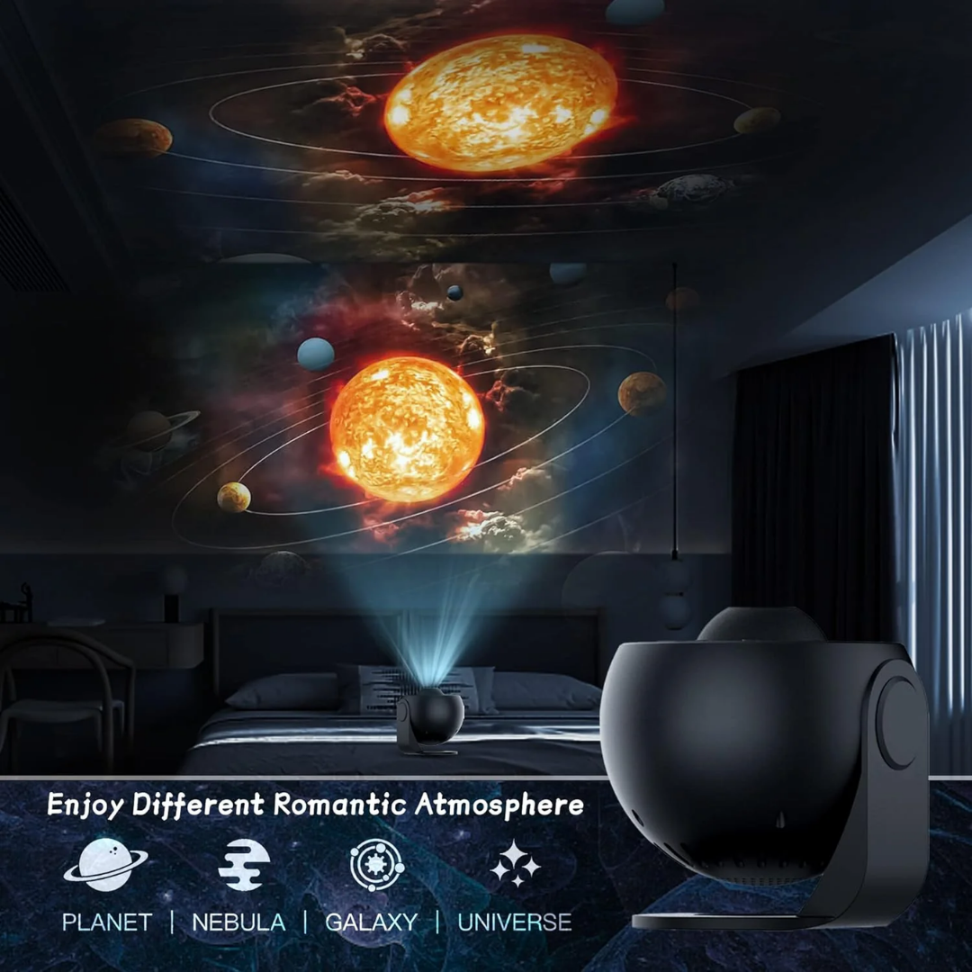 Star Projector Night Light with 360° Rotating Galaxy Projection and Adjustable Stand - Image 10