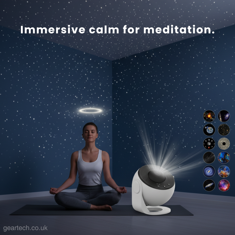 Star Projector Night Light with 360° Rotating Galaxy Projection and Adjustable Stand - Image 11