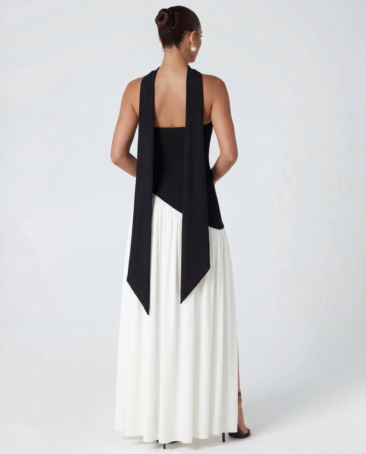 Women's Wedding Guest Strapless Corset Maxi Dress