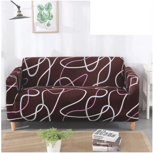Stretch Sofa Cover Fitted Slipcover with Elastic Design and Matching Cushion - Image 10