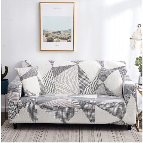 Stretch Sofa Cover Fitted Slipcover with Elastic Design and Matching Cushion - Image 11