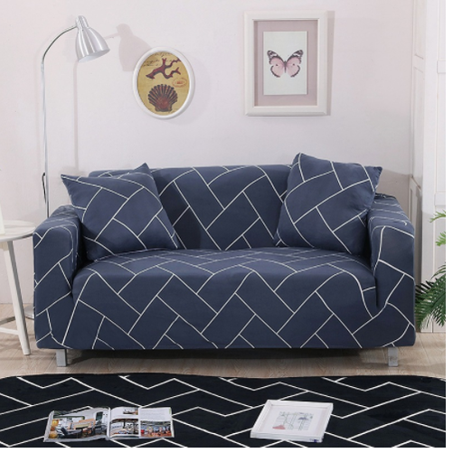 Stretch Sofa Cover Fitted Slipcover with Elastic Design and Matching Cushion - Image 12