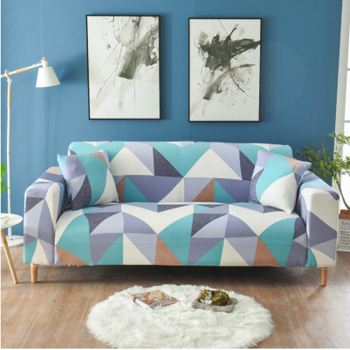 Stretch Sofa Cover Fitted Slipcover with Elastic Design and Matching Cushion - Image 3