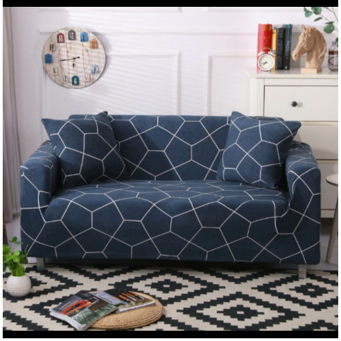 Stretch Sofa Cover Fitted Slipcover with Elastic Design and Matching Cushion - Image 4
