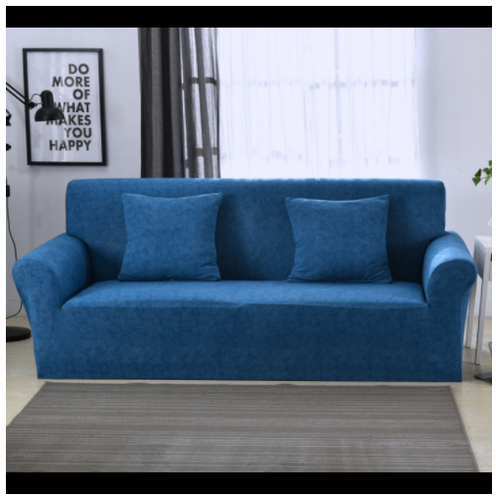 Stretch Sofa Cover Fitted Slipcover with Elastic Design and Matching Cushion - Image 5