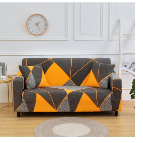 Stretch Sofa Cover Fitted Slipcover with Elastic Design and Matching Cushion - Image 8