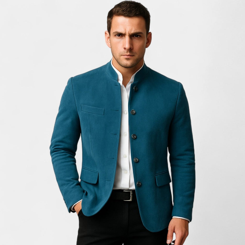 Men's Suede Slim Fit Blazer