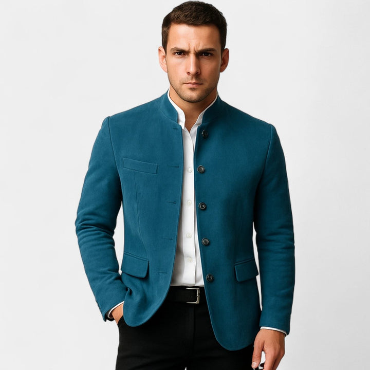 Men's Suede Slim Fit Blazer